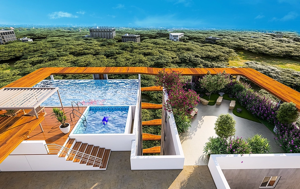 Residents enjoying premium living spaces at Ark Kushak